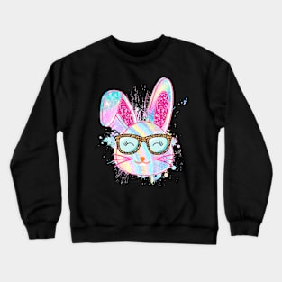 Colorful Easter Bunny Crewneck Sweatshirt